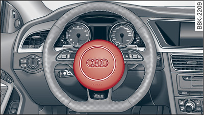 Steering wheel: Driver's airbag